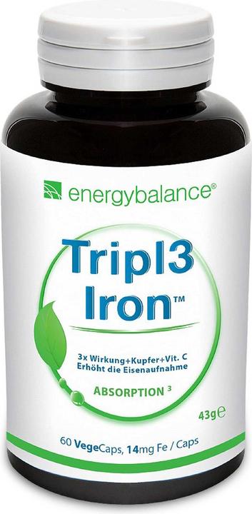 Produktbild Energybalance Tripl3 Iron Eisen (60 Stück, Kapseln, 43 g)