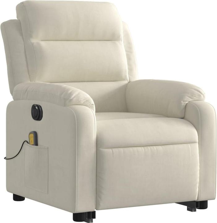 Actual product image VidaXL Massage chair with stand-up aid electric velvet