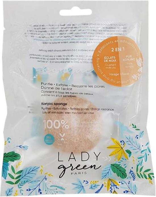 Immagine prodotto Lady Green Spugna per il viso Konjac con estratto di noci