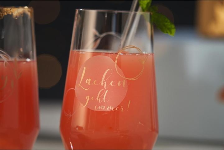 Produktbild Leonardo Longdrinkglas Presente Lachen 365 ml, 2 Stück, Transparent (3 dl, 4 x, Longdrinkgläser)