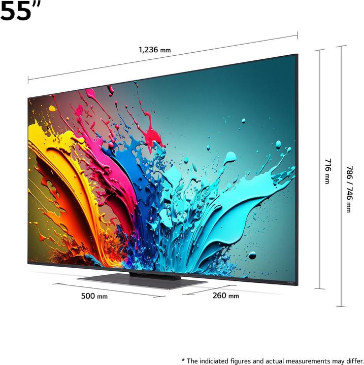 Actual product image LG 55QNED87T6B (55", QNED87, QNED, 4K, 2024)