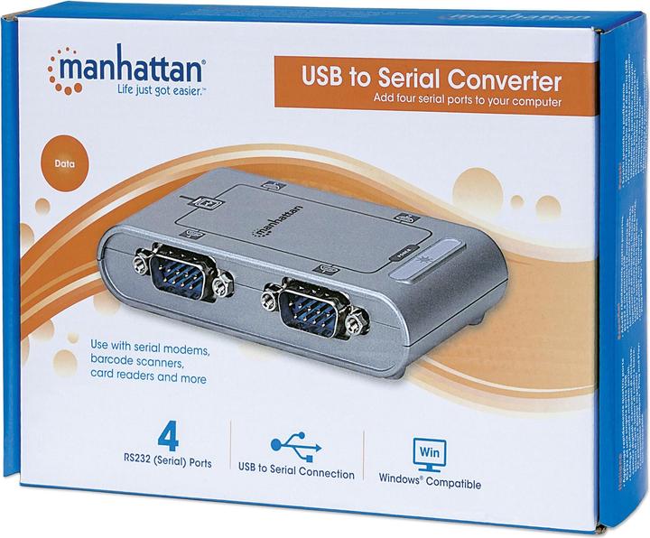 Actual product image Manhattan USB to Serial Converter (0.45 m)