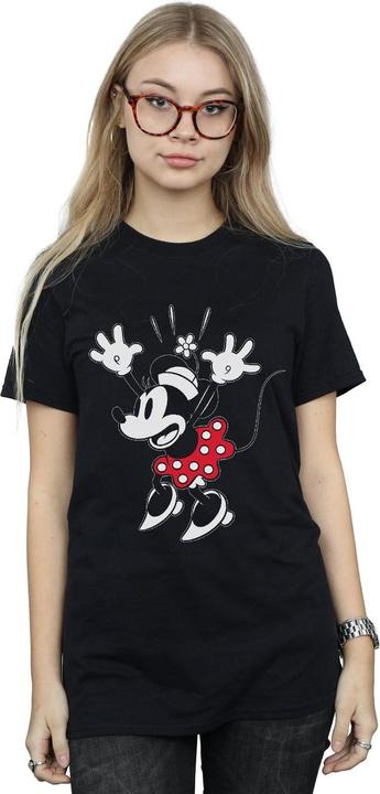 Actual product image Disney Womens/Ladies Minnie Mouse Surprise Cotton Boyfriend T-Shirt (3XL)