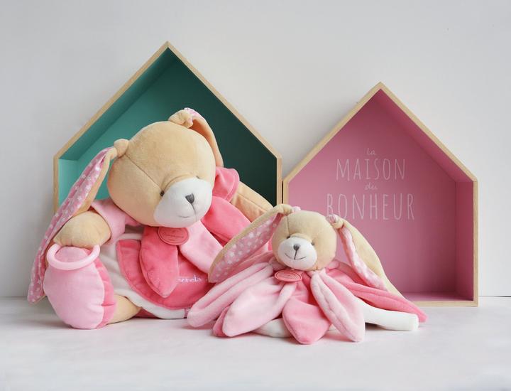 Image du produit Doudou et Compagnie Marionnette lapin en peluche Doudou