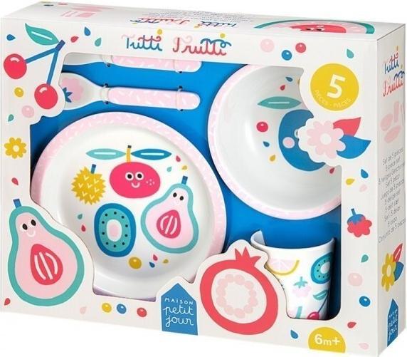 Actual product image Petit Jour Paris 5 piece dinner set tutti frutti