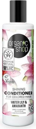 Produktbild Organic Shop Glänzende Spülung für gefärbtes Haar Wasserlilie und Amaranth 280ml (280 ml)