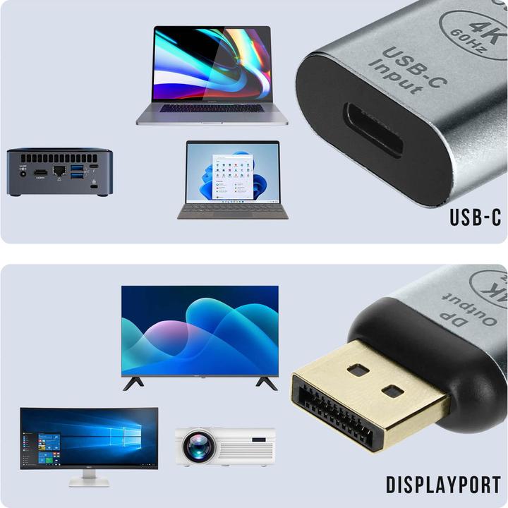 Immagine prodotto Avizar ADA-C2DP, adattatore USB-C / DisplayPort (USB-C, 4 cm)