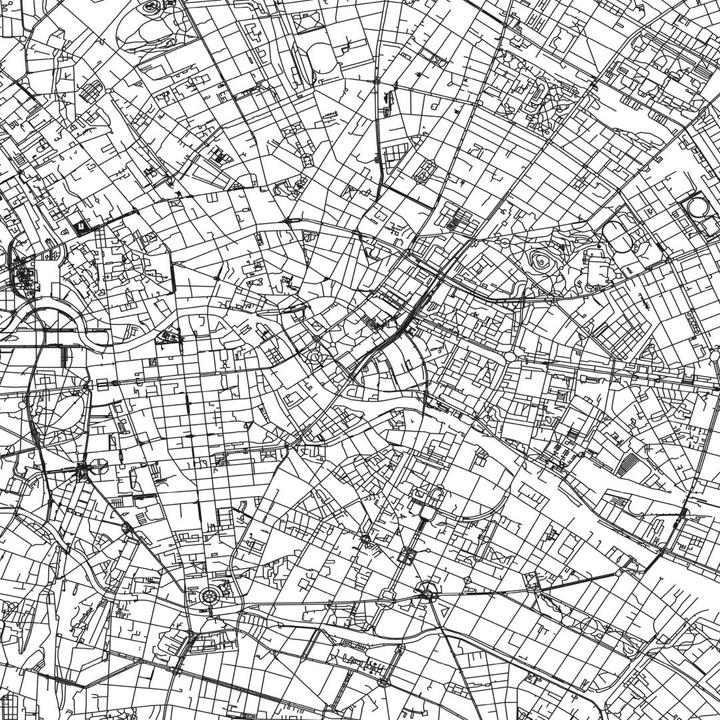 Actual product image Trenddeko Berlin city map (432 x 300 cm)