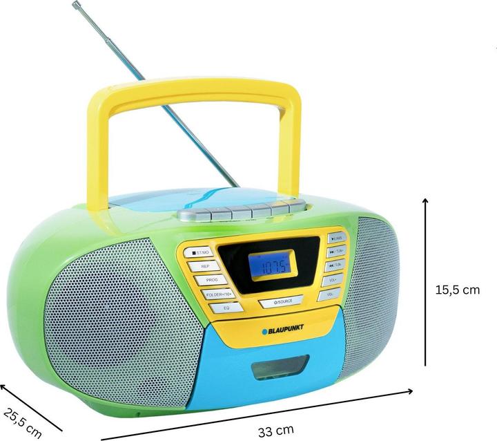 Produktbild Blaupunkt Boombox Mit CD Player Für Kinder | B 120 (MW, FM, UKW, Bluetooth)