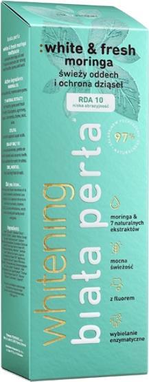 Immagine prodotto NoName Perla Bianca: Dentifricio sbiancante bianco e fresco alla moringa per l'alito e la protezione delle (75 ml)