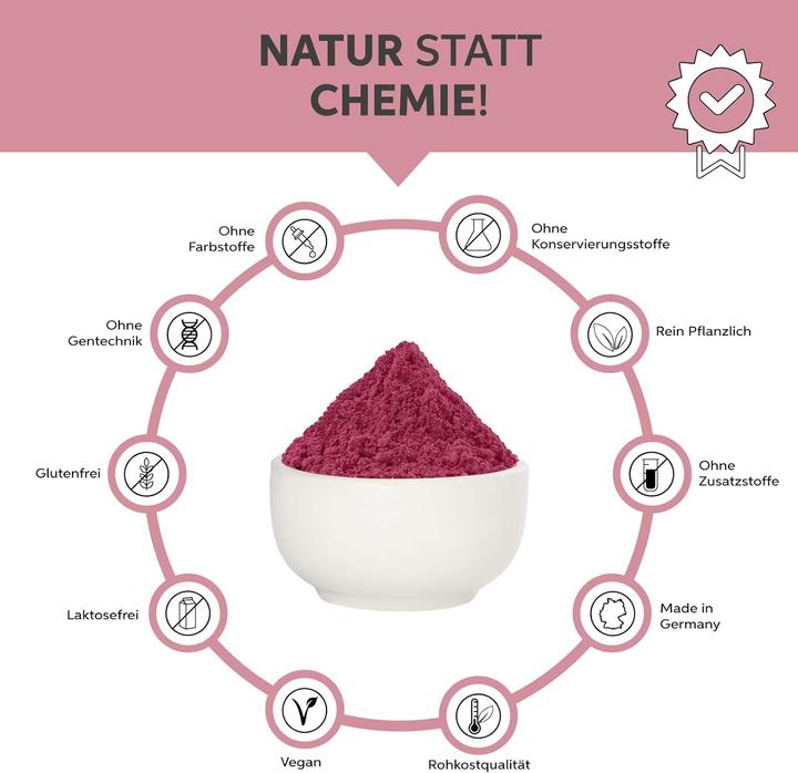 Produktbild Eltabia Acai Pulver in Rohkost-Qualität | 100% rein ohne Zusatzstoffe und Vegan (Pulver, 100 g)