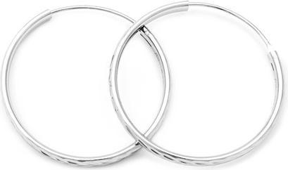 Image du produit Beneto Amazing boucles d'oreilles rondes en argent AGUC2103 / 50 / N (L)