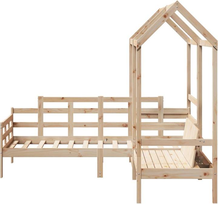 Produktbild VidaXL Tagesbett und Bank mit Dach (90 x 200 cm)