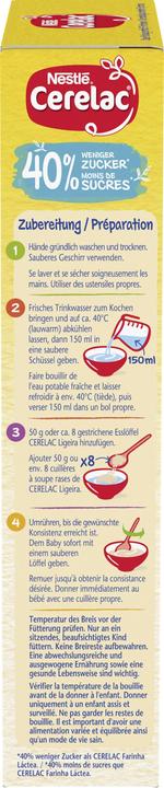 Produktbild Nestlé Cerelac Milchgriess -40% Zucker (250 g)