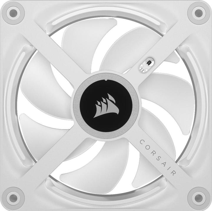Actual product image Corsair iCUE LINK QX120 RGB 120 mm PWM fan (white, starter kit) (120 mm, 3 x)