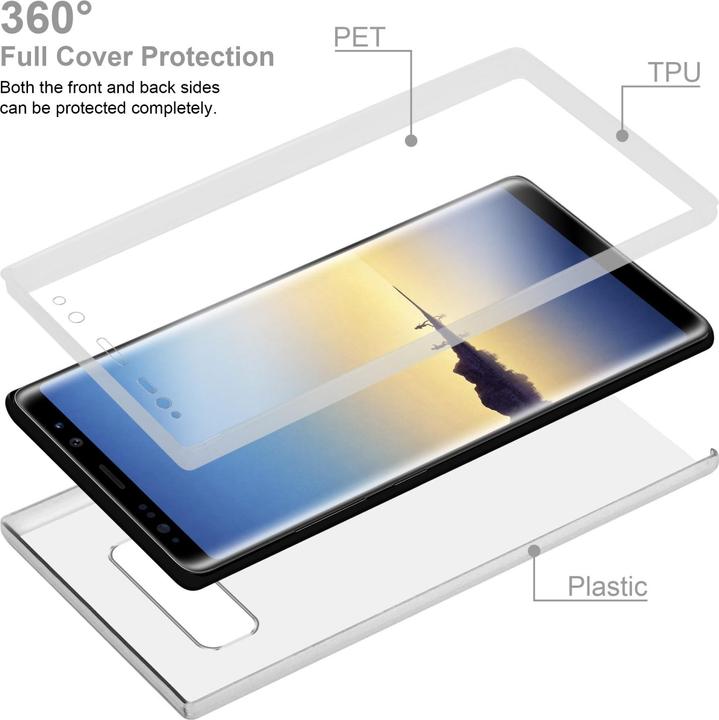 Produktbild Cadorabo TPU Hülle 360 Grad Case (Samsung Galaxy Note 8)
