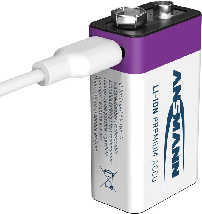 Immagine prodotto Ansmann Premium ricaricabile (1 pz., 9V Block, 400 mAh)