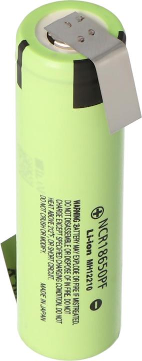 Panasonic Akku NCR18650PF – (NCR18650PD) + Lötfahne Z (1 Stk., 18650, 2900 mAh)