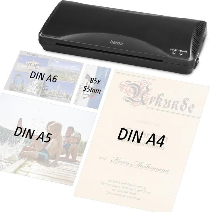 Actual product image Hama Laminator Home & Office DIN A4/250 (125 µm, A4, A6, A5)