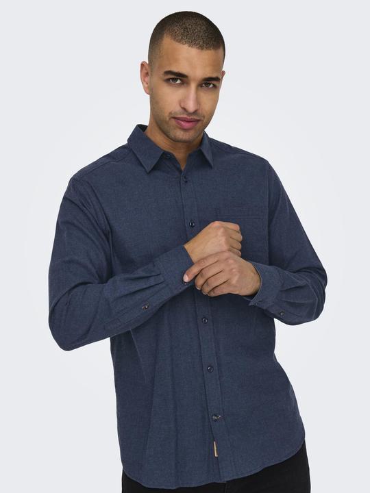 Produktbild Only & Sons Normal geschnitten Hemdkragen Hemd Hemd (L)