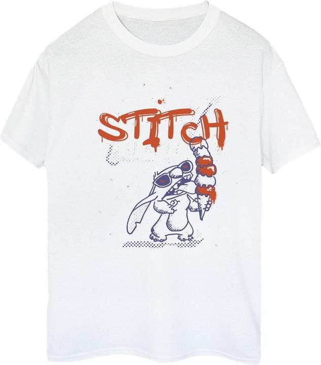 Disney Lilo & Stitch Ice Cream Boyfriend Fit TShirt