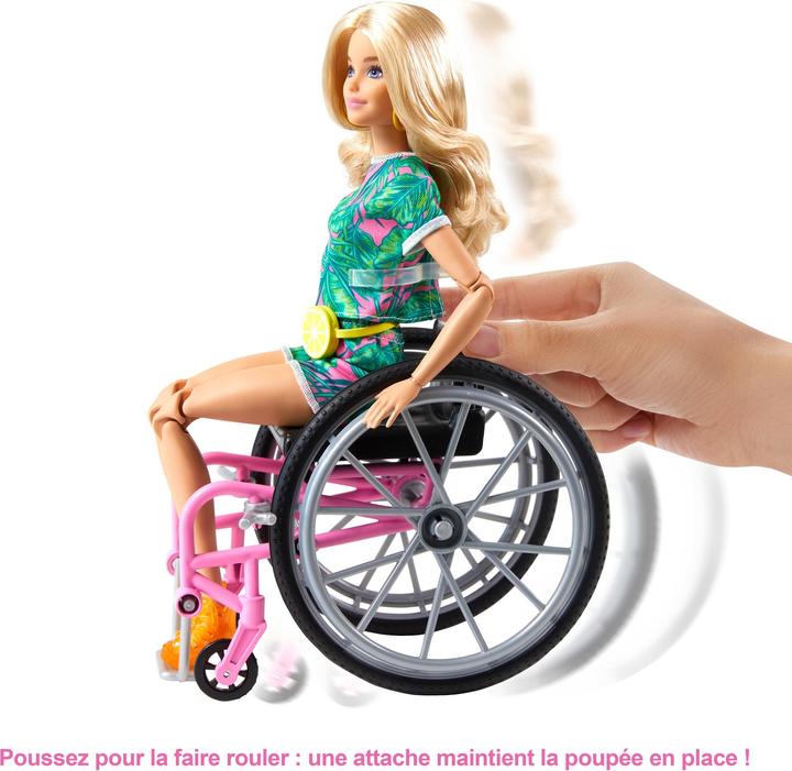 Image du produit Barbie fauteuil roulant (blonde) - Poupée Mannequin - Dès 3 ans
