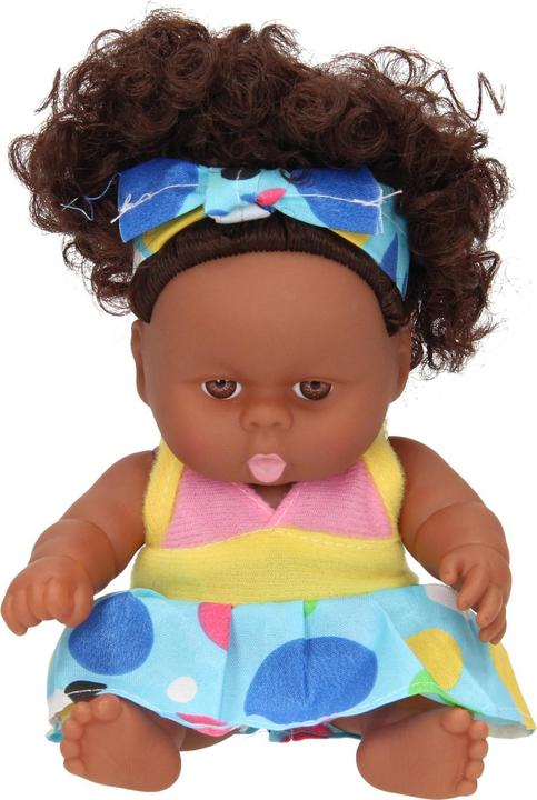 Produktbild Babypuppe Locken mit Kleid, 22cm
