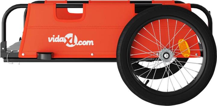 Image du produit VidaXL Fahrradanhänger Orange Oxford-Gewebe und Eisen, Farbe