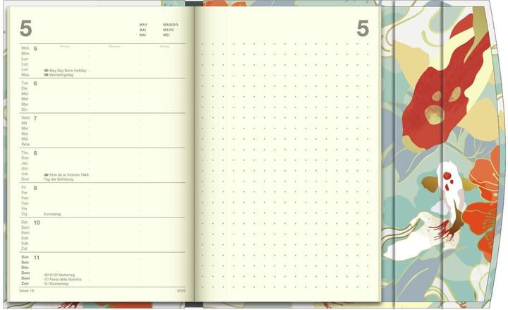 Immagine prodotto Neumann N NEUMANNVERLAGE - Agenda in carta giapponese 2025, 10x15cm, agenda tascabile con chiusura (10 x 15 cm, Tedesco)