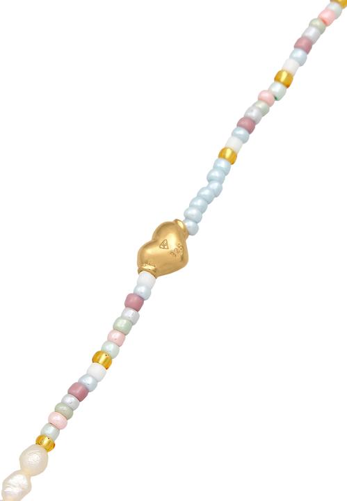 Image du produit Elli Coeur, multicolore, collier de perles (Perles de culture d'eau douce, Pas de pierre, Argent 925 sterling plaqué or, Verre, Plastique, 36 cm)