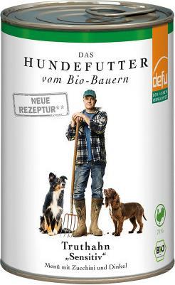 Actual product image Defu Wet Food Menu Sensitive Organic Turkey, 400 g (Adult, 12 pcs., 400 g)