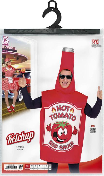 Actual product image Widmann KETCHUPFLASCHE (Kostüm), M/L (M/L)