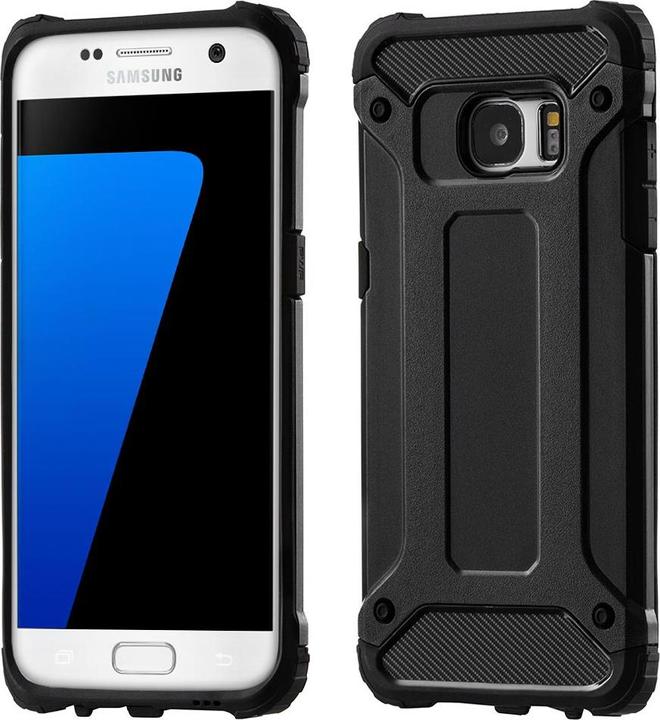 Actual product image Techsuit - Hybrid Armor - Samsung Galaxy S7 Edge - Black (Samsung Galaxy S7 Edge)