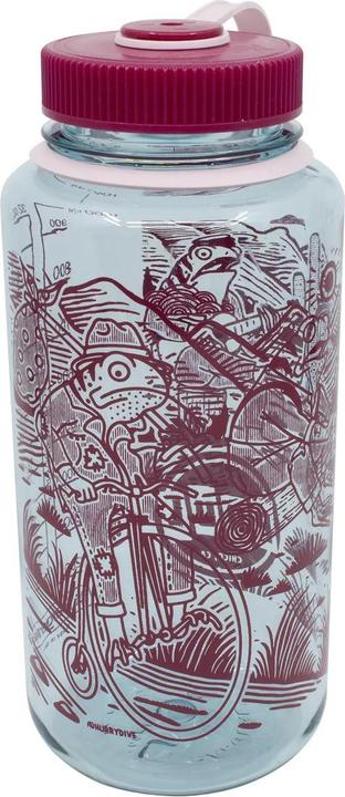 Productafbeelding Paul Component Engineering Paul Component Bike Camping Froggies Nalgene Wasserflasche, 1.000ml, clear/red