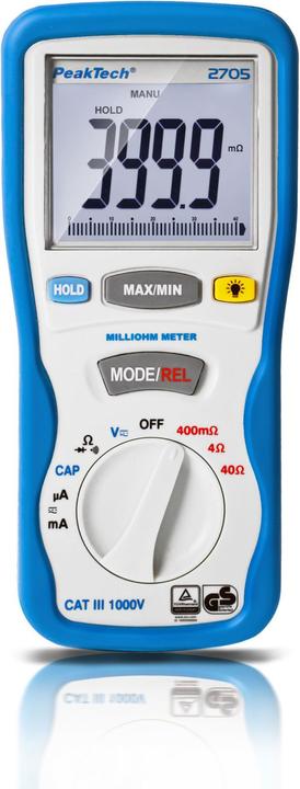 Peaktech P 2705 Milliohmmeter (CAT III 1000V)