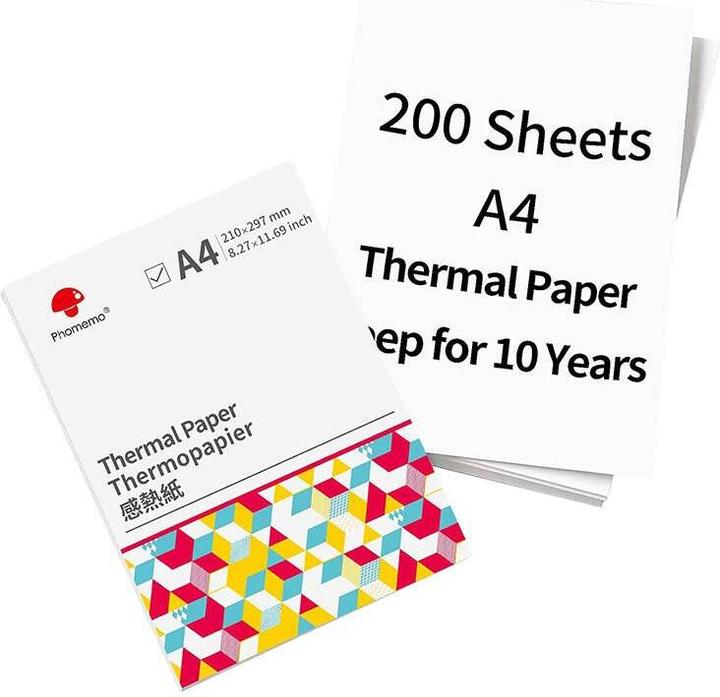 Image du produit Phomemo Papier thermique A4 (blanc)