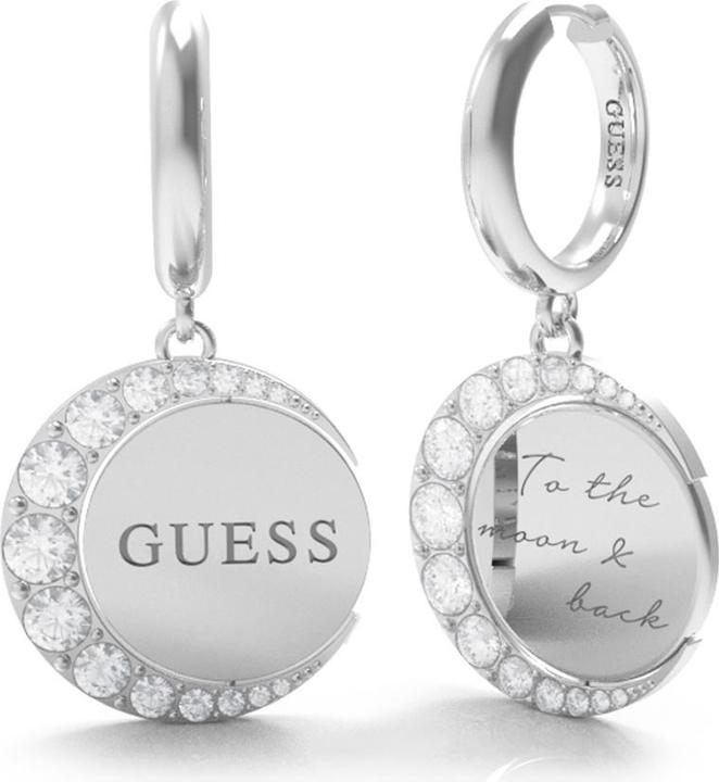 Actual product image Guess Moon Phases Earrings (With stone(s), Stainless steel)