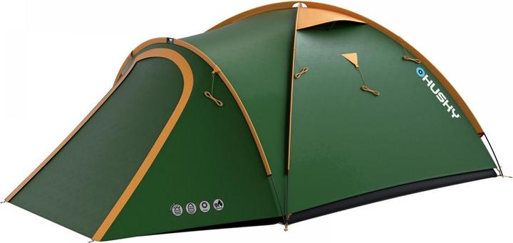 Actual product image Husky Bizon 3 Classic Klassieke Tent - Groen - 3 Persoons (Tunnel tent, 5.24 kg, 3 persons)