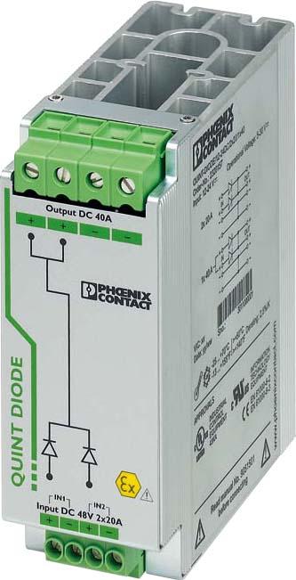 Image du produit Phoenix Contact Module à diodes, rail DIN 48V cc 40 A Ex