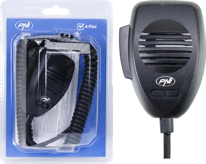 Actual product image PNI Microphone CDS04 condenser type with 4 pins for CB radio