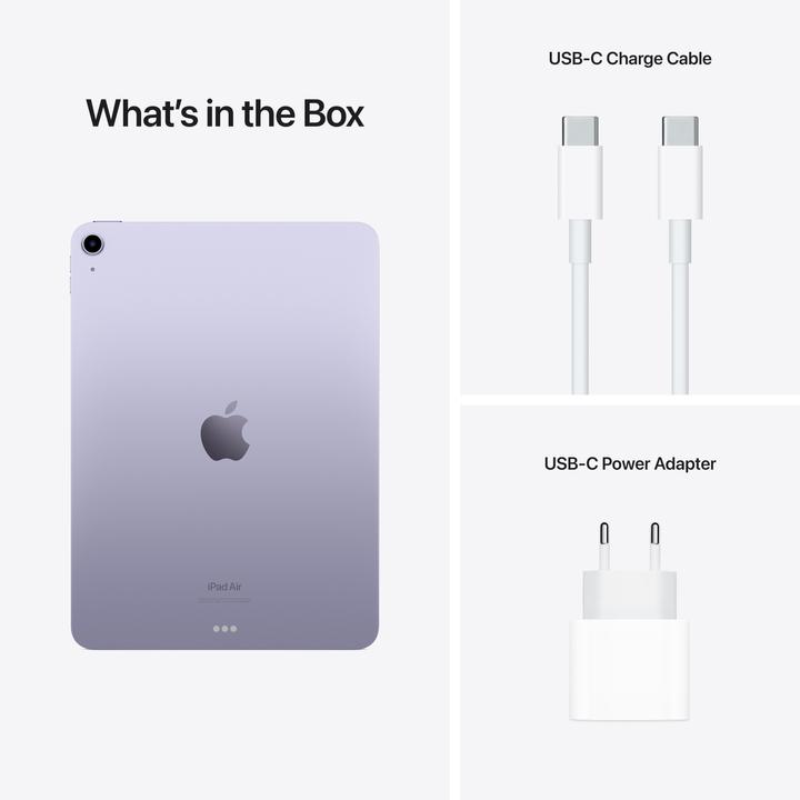 Image du produit Apple iPad Air 2022 (5. Gen) (WLAN uniquement, 10.90", 256 Go, Purple)
