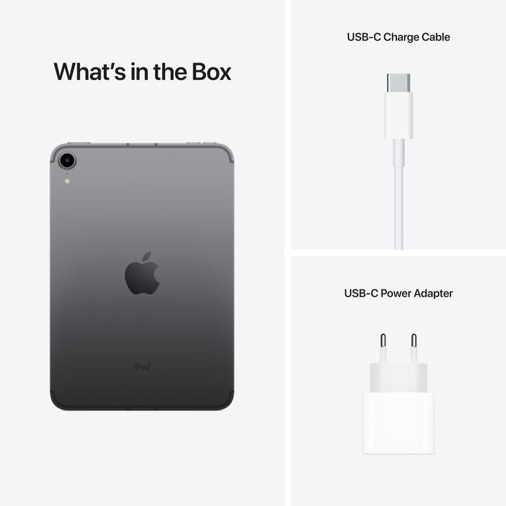 Immagine prodotto Apple iPad mini 2021 (6.Gen) (5G, 8.30", 256 GB, Grigio siderale)