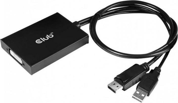 Actual product image Club 3D CAC-1010 DisplayPort to Dual Link DVI-I active adapter (USB, 6.10 cm)
