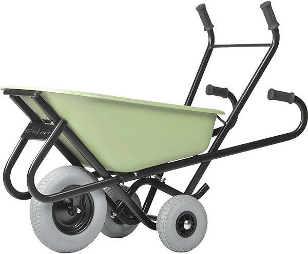 Immagine prodotto Matador Carriola TORO ERGO, cassone in HDPE, verde, ruote antiforatura extralarghe.