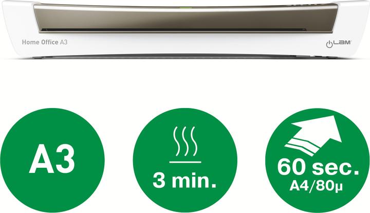 Actual product image Leitz iLAM Home Office (80 - 125 µm, A3)