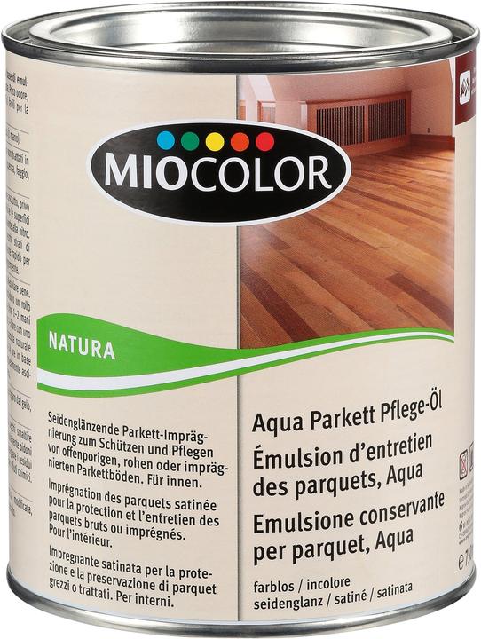 Produktbild Miocolor Aqua Parkett Pflege-Öl (Transparent, 0.75 l)