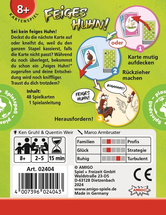 Productafbeelding Amigo Laffe kip! Kaartspel (Duits)