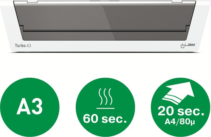 Produktbild Leitz iLam Touch 2 Turbo (250 µm, A3)