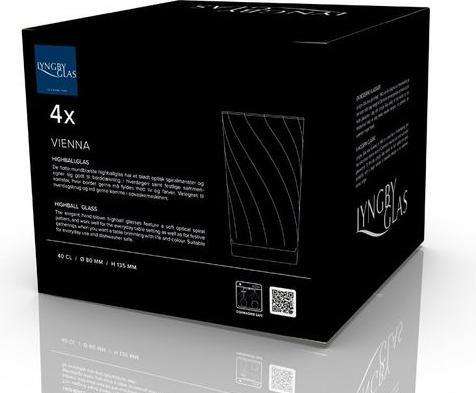 Image du produit Lyngby 40 cl - Verre - Grøn (4.50 dl, 4 x, Verres à long drink)
