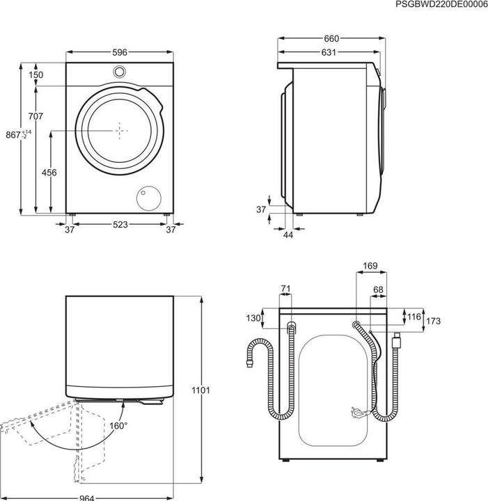 Produktbild Electrolux AEG LWR9W80609 Waschtrockner